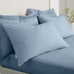 Bianca 200 Thread Count 100% Cotton Percale Blue Sheets