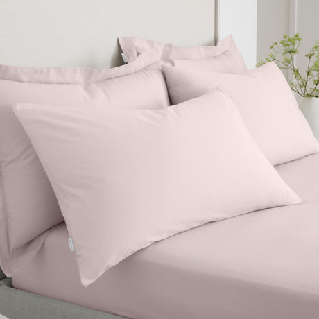 Bianca 200 Thread Count 100% Cotton Percale Blush Sheets