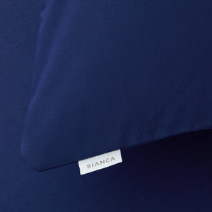 Bianca 200 Thread Count 100% Cotton Percale Navy Sheets