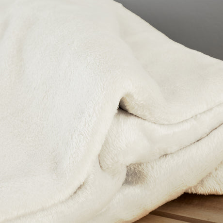 Catherine Lansfield Plain Raschel Velvet Touch 200cm x 240cm Throws