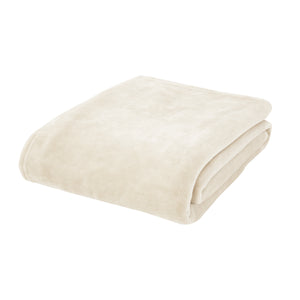 Catherine Lansfield Plain Raschel Velvet Touch 200cm x 240cm Throws