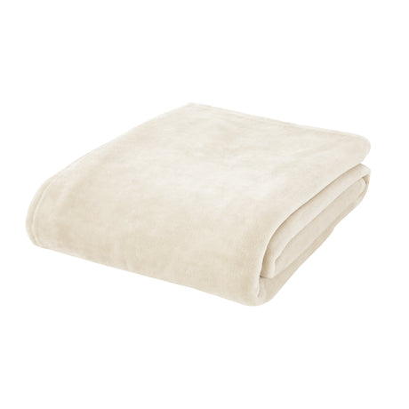Catherine Lansfield Plain Raschel Velvet Touch 200cm x 240cm Throws