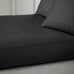 Bianca 400 Thread Count 100% Pure Cotton Sateen Black Sheets