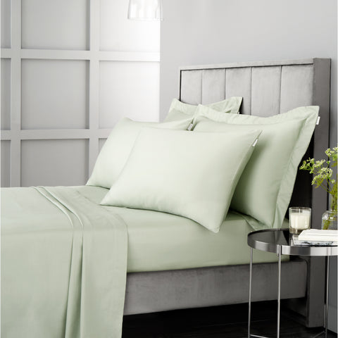 Bianca 400 Thread Count 100% Pure Cotton Sateen Green Sheets