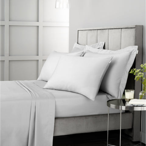 Bianca 400 Thread Count 100% Pure Cotton Sateen Dove Grey Sheets