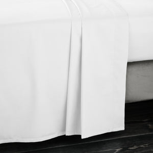 Bianca 400 Thread Count 100% Pure Cotton Sateen White Sheets