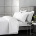 Bianca 400 Thread Count 100% Pure Cotton Sateen White Sheets