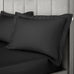 Bianca 400 Thread Count 100% Pure Cotton Sateen Black Sheets