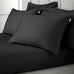 Bianca 400 Thread Count 100% Pure Cotton Sateen Black Sheets