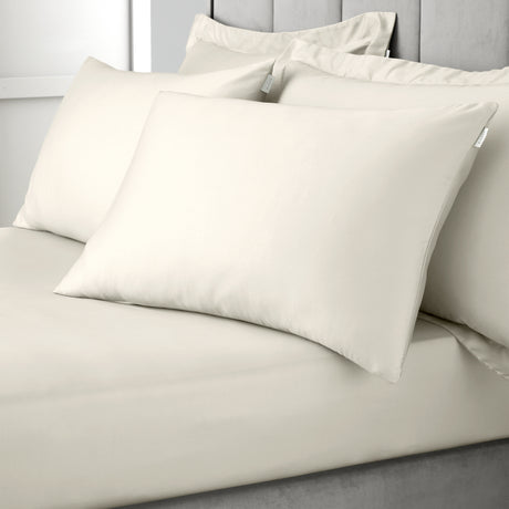 Bianca 400 Thread Count 100% Pure Cotton Sateen Oyster Sheets