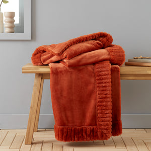 Catherine Lansfield Velvet and Faux Fur Throws and Cushion Accessories