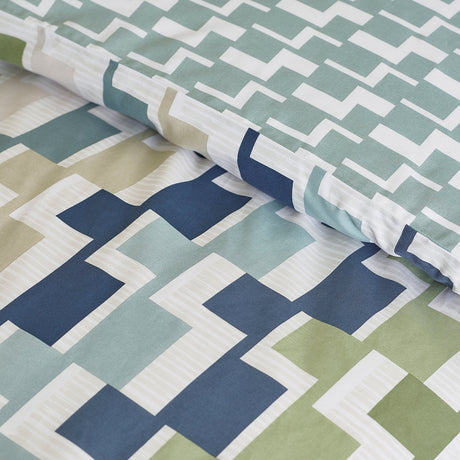 Catherine Lansfield Bryson Blue Duvet Set