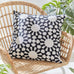 Catherine Lansfield Kaleidoscope Geo Black/White Outdoor 45cm x 45cm Cushion