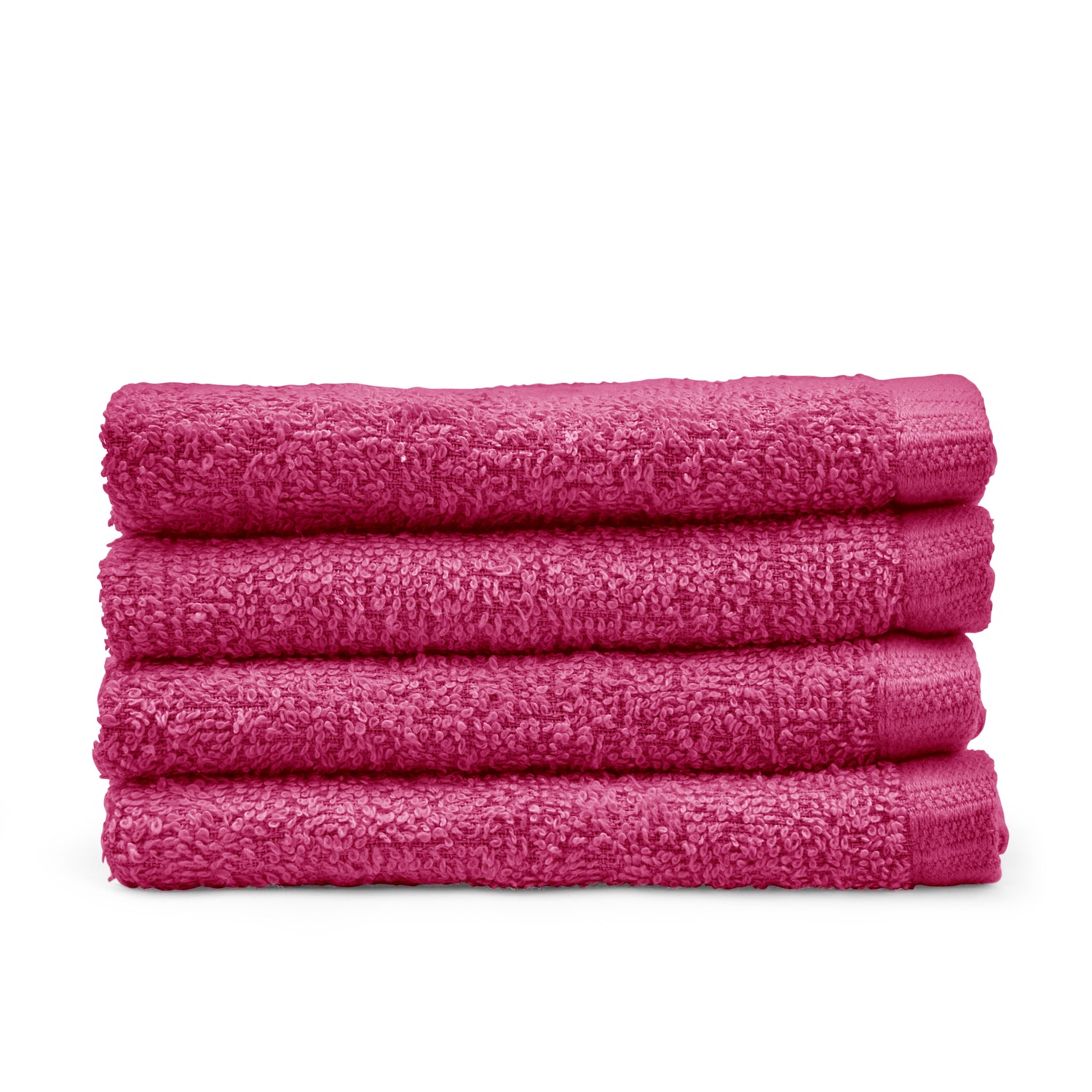 Catherine Lansfield Quick Dry 100% Cotton Hot Pink 400gsm Towels