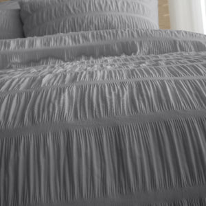 Catherine Lansfield Seersucker Duvet Set
