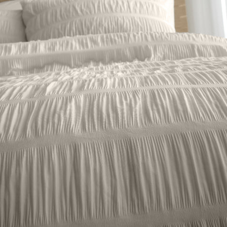 Catherine Lansfield Seersucker Duvet Set