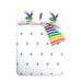 Playboy Rainbow Bunny White Duvet Set