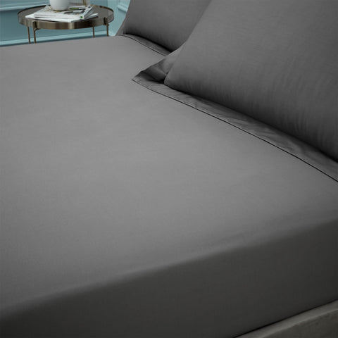 Bianca 180 Thread Count 100% Egyptian Cotton Charcoal Sheets