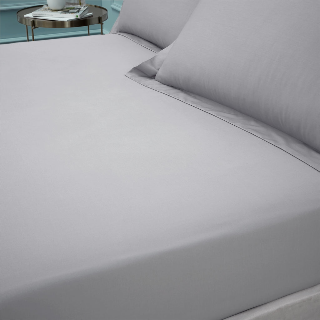 Bianca 180 Thread Count 100% Egyptian Cotton Silver Sheets