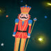 Catherine Lansfield Nutcracker Green Light Up 45cm x 45cm Cushion