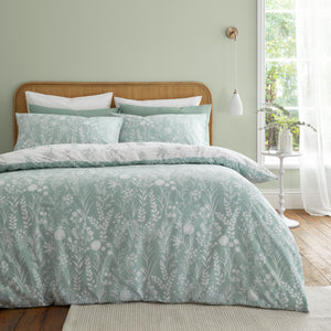 Bianca Wild Flowers Green Duvet Set