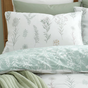 Bianca Wild Flowers Green Duvet Set