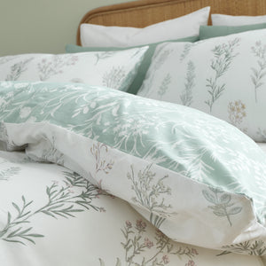Bianca Wild Flowers Green Duvet Set