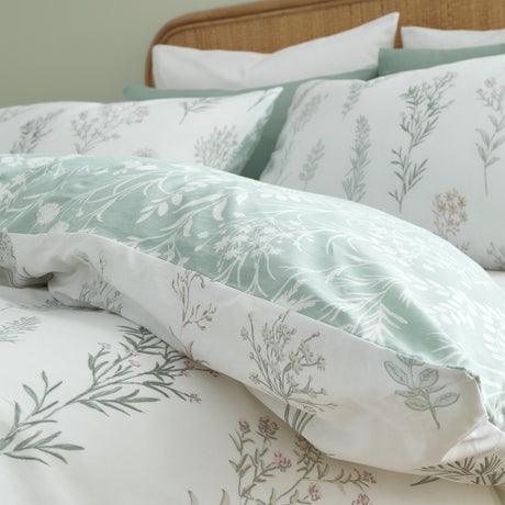 Bianca Wild Flowers Green Duvet Set