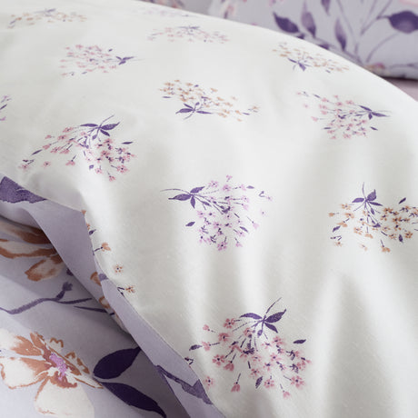 Catherine Lansfield Isadora Floral Lilac Duvet Set