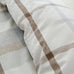 Catherine Lansfield Brushed Check Natural 100% Brushed Cotton Duvet Set