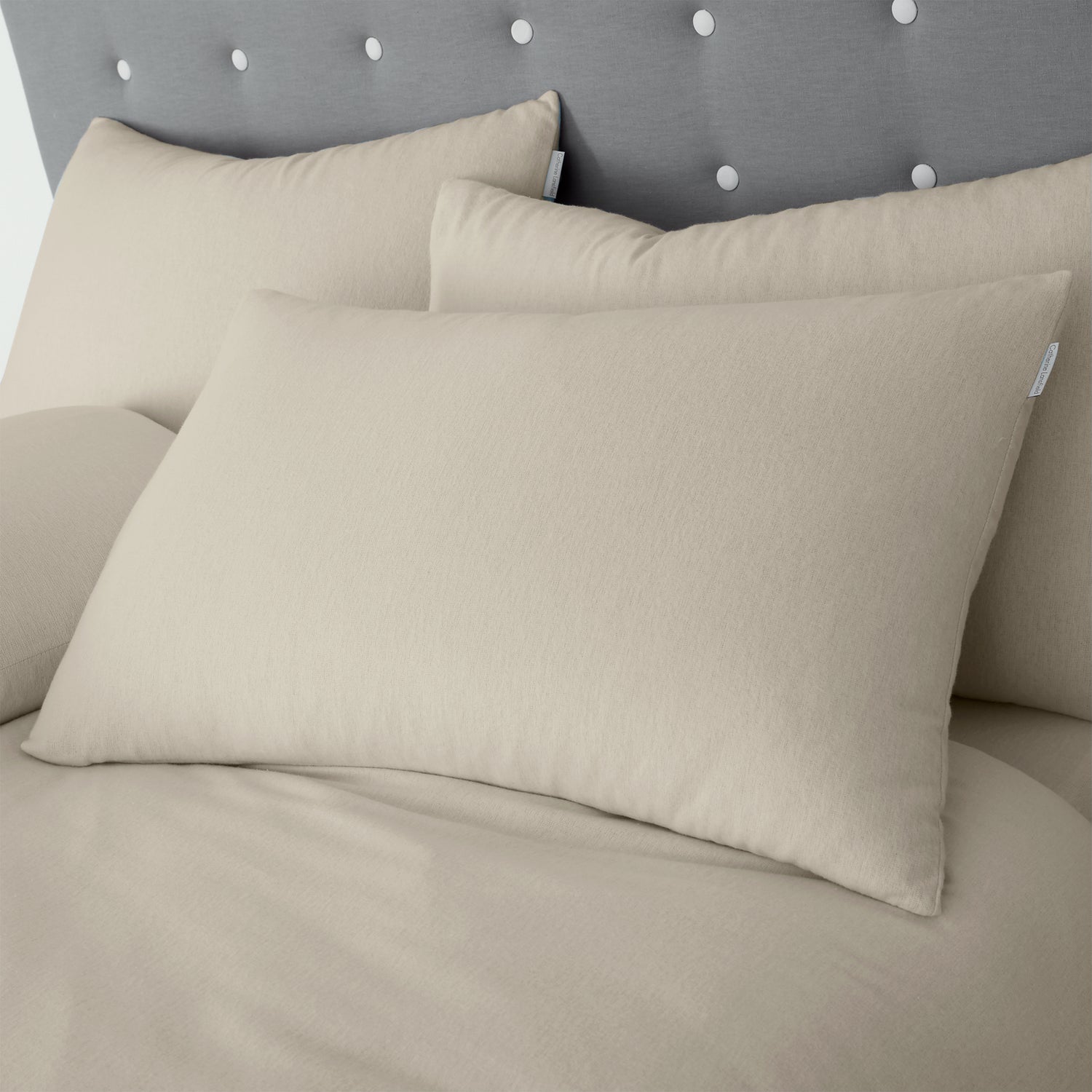 Catherine Lansfield 100% Cotton Brushed Cotton 165gsm Cream Sheets
