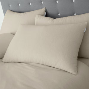 Catherine Lansfield 100% Cotton Brushed Cotton 165gsm Cream Sheets