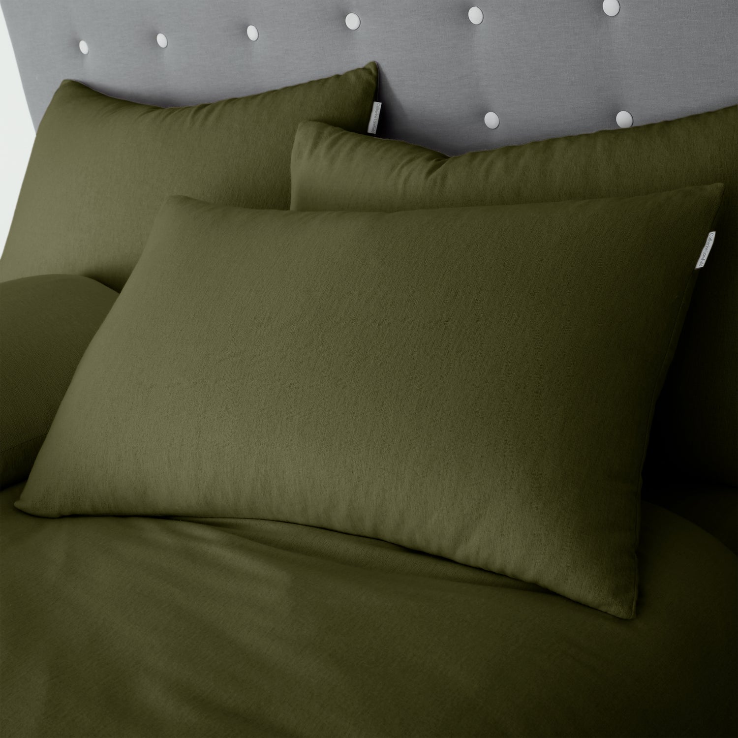 Catherine Lansfield 100% Cotton Brushed Cotton 165gsm Green Sheets