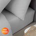 Catherine Lansfield 100% Cotton Brushed Cotton 165gsm Grey Sheets