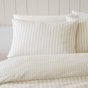 Catherine Lansfield Stripe 100% Brushed Cotton Duvet Set