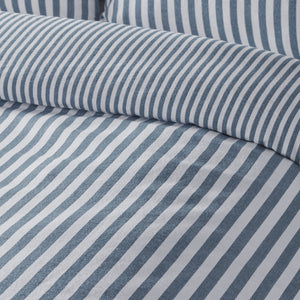Catherine Lansfield Stripe 100% Brushed Cotton Duvet Set