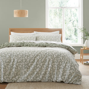 Bianca Shadow Leaves Green Duvet Set