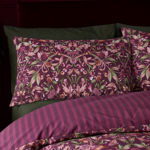 Catherine Lansfield Richmond Plum Duvet Set