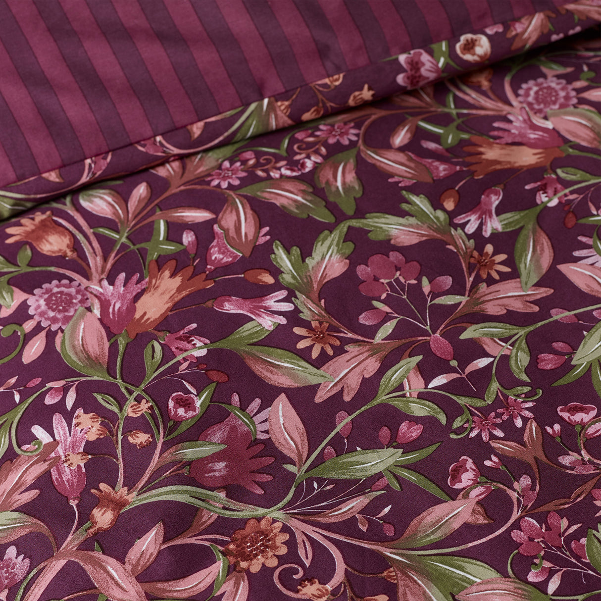 Catherine Lansfield Richmond Plum Duvet Set