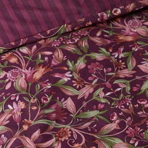 Catherine Lansfield Richmond Plum Duvet Set
