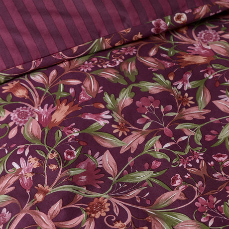 Catherine Lansfield Richmond Plum Duvet Set