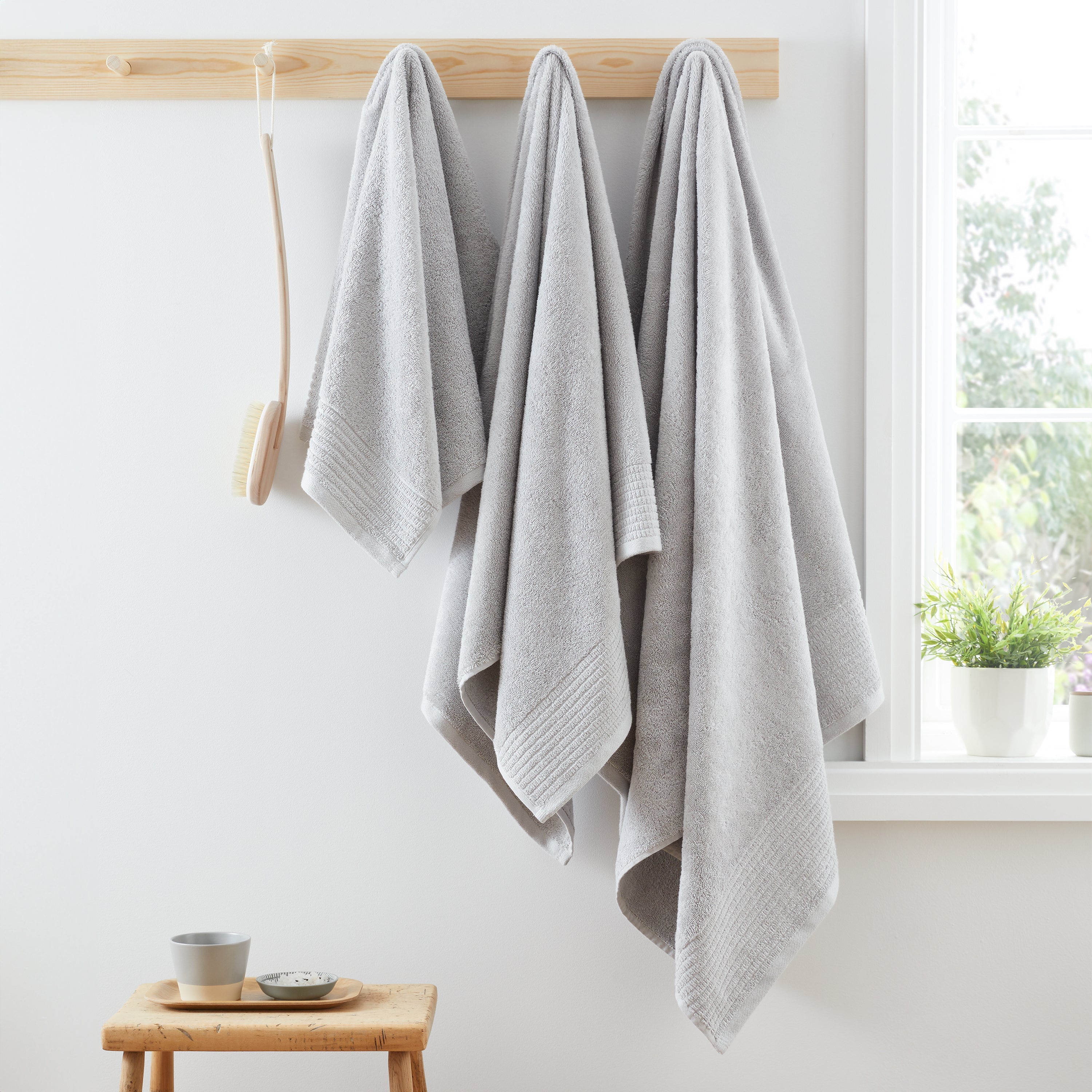 Egyptian cotton grey towels online