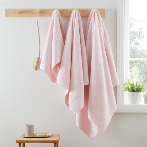 Bianca 100% Pure Egyptian Cotton 600gsm Pink Towels