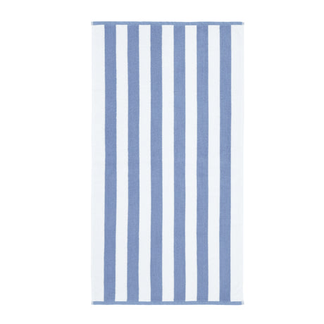 Bianca Reversible Stripe Jacquard 100% Pure Cotton 600gsm Blue Towels