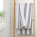 Bianca Reversible Stripe Jacquard 100% Pure Cotton 600gsm Towels