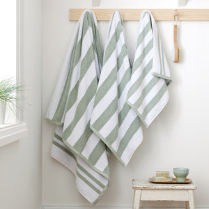 Bianca Reversible Stripe Jacquard 100% Cotton 600gsm Towels