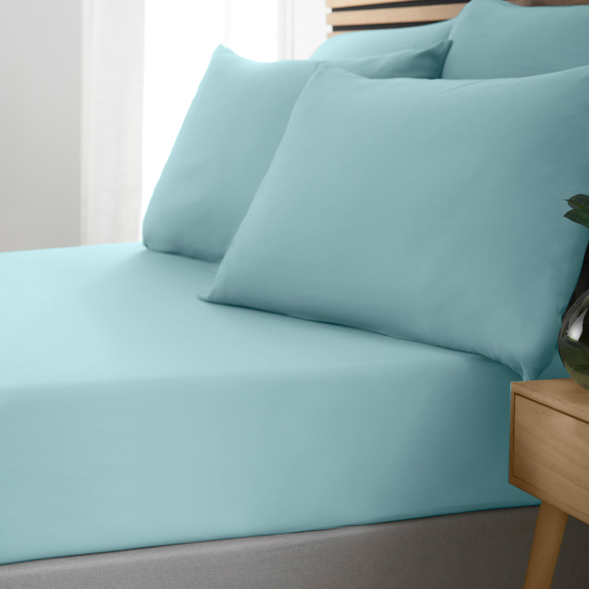 Catherine Lansfield So Soft Non-Iron 100% Polyester Duck Egg Sheets