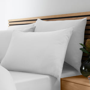 Catherine Lansfield So Soft Non-Iron 100% Polyester White Sheets