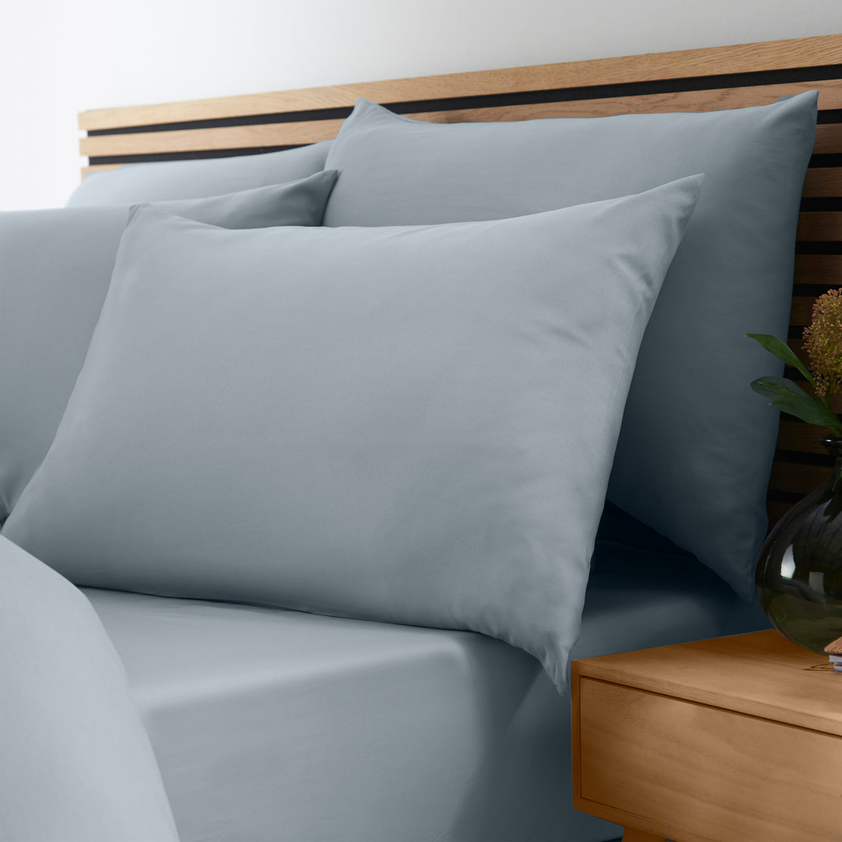 Catherine Lansfield So Soft Non-Iron 100% Polyester Slate Sheets