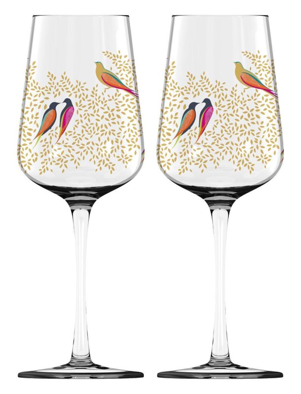 Sara Miller Wine Glasses Set of 2